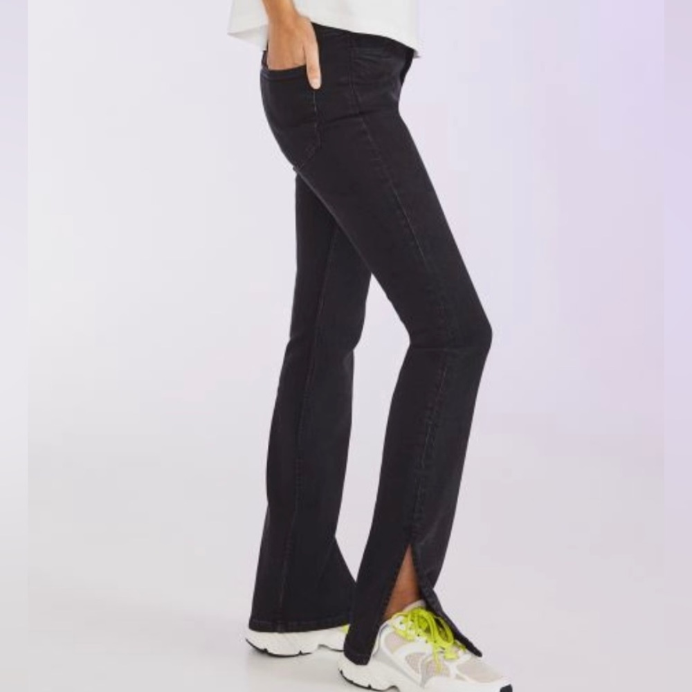 H&M High Rise Skinny Jeans with Slit at Hem Size 14